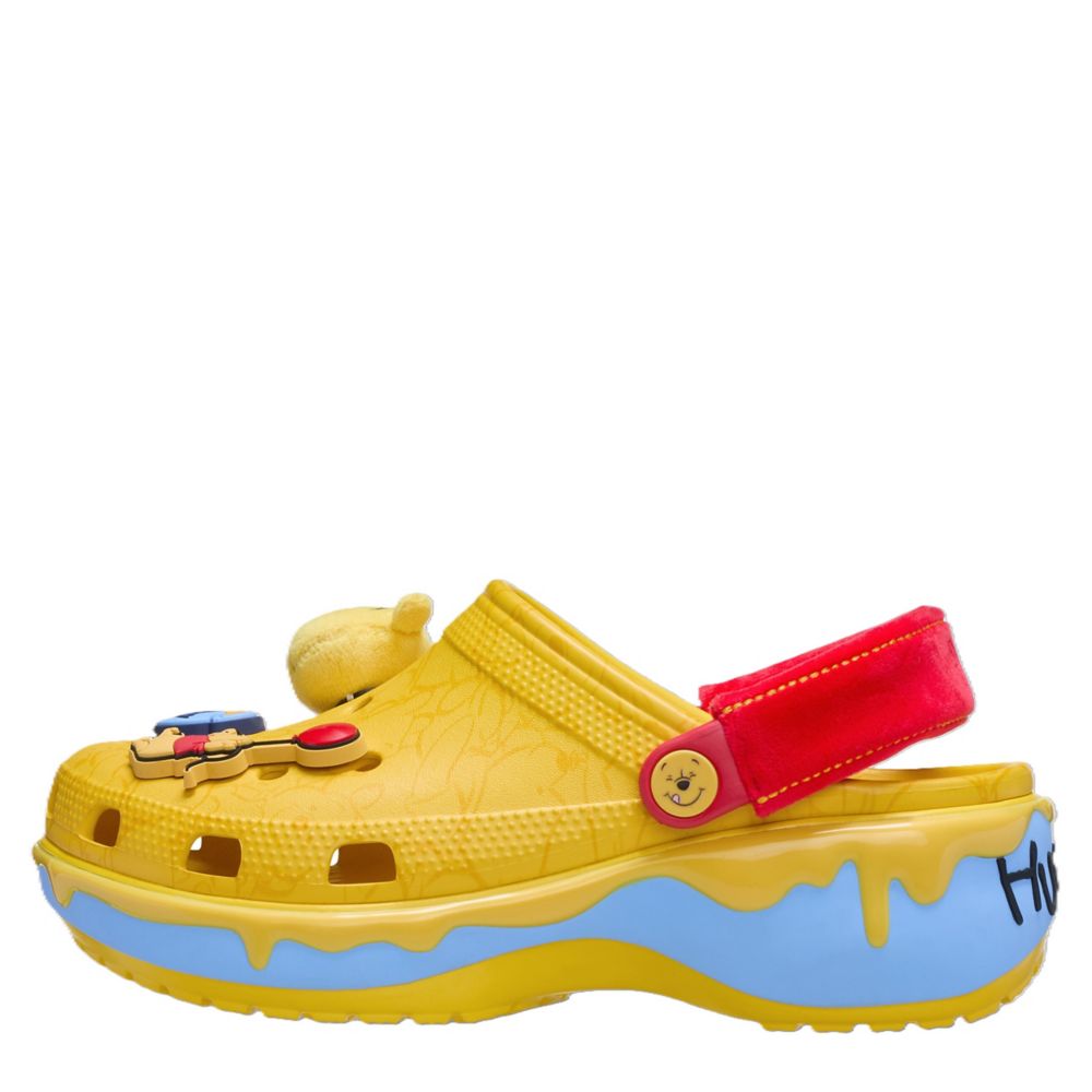 WOMENS WINNIE THE POOH CLASSIC PLATFORM CLOG