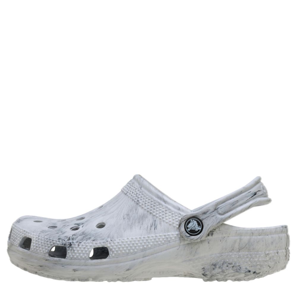 CROCS UNISEX CLASSIC WATERCOLOR MARBLED CLOG - GREY
