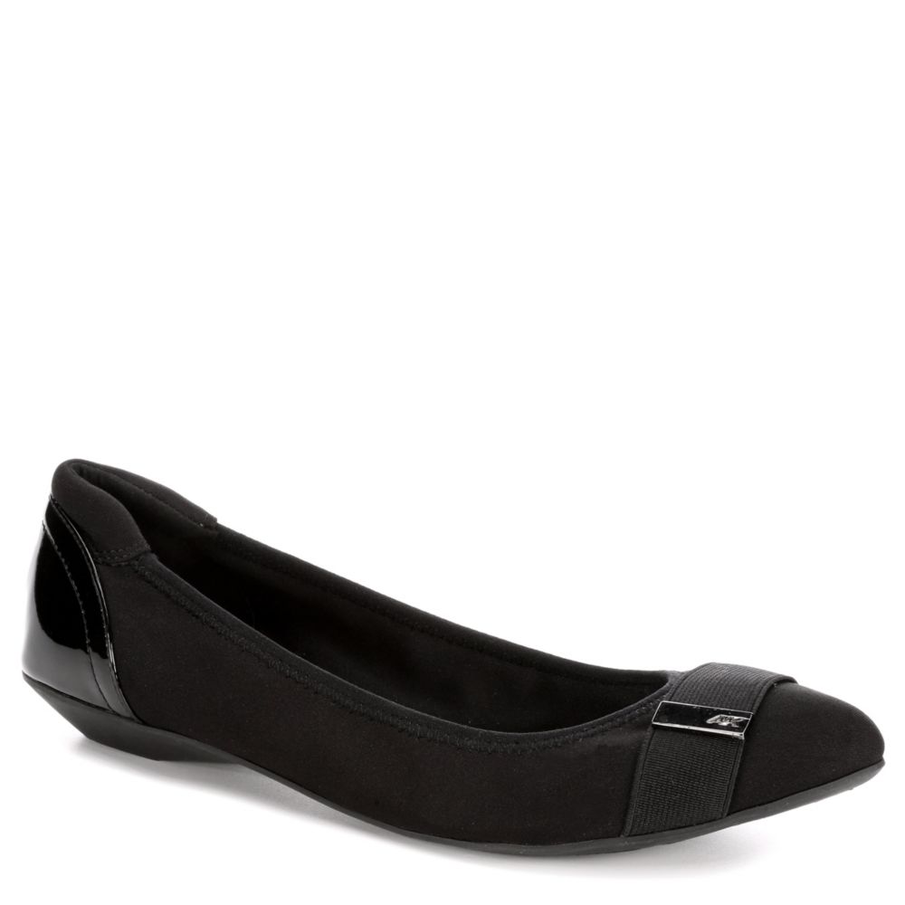 anne klein patent leather flats