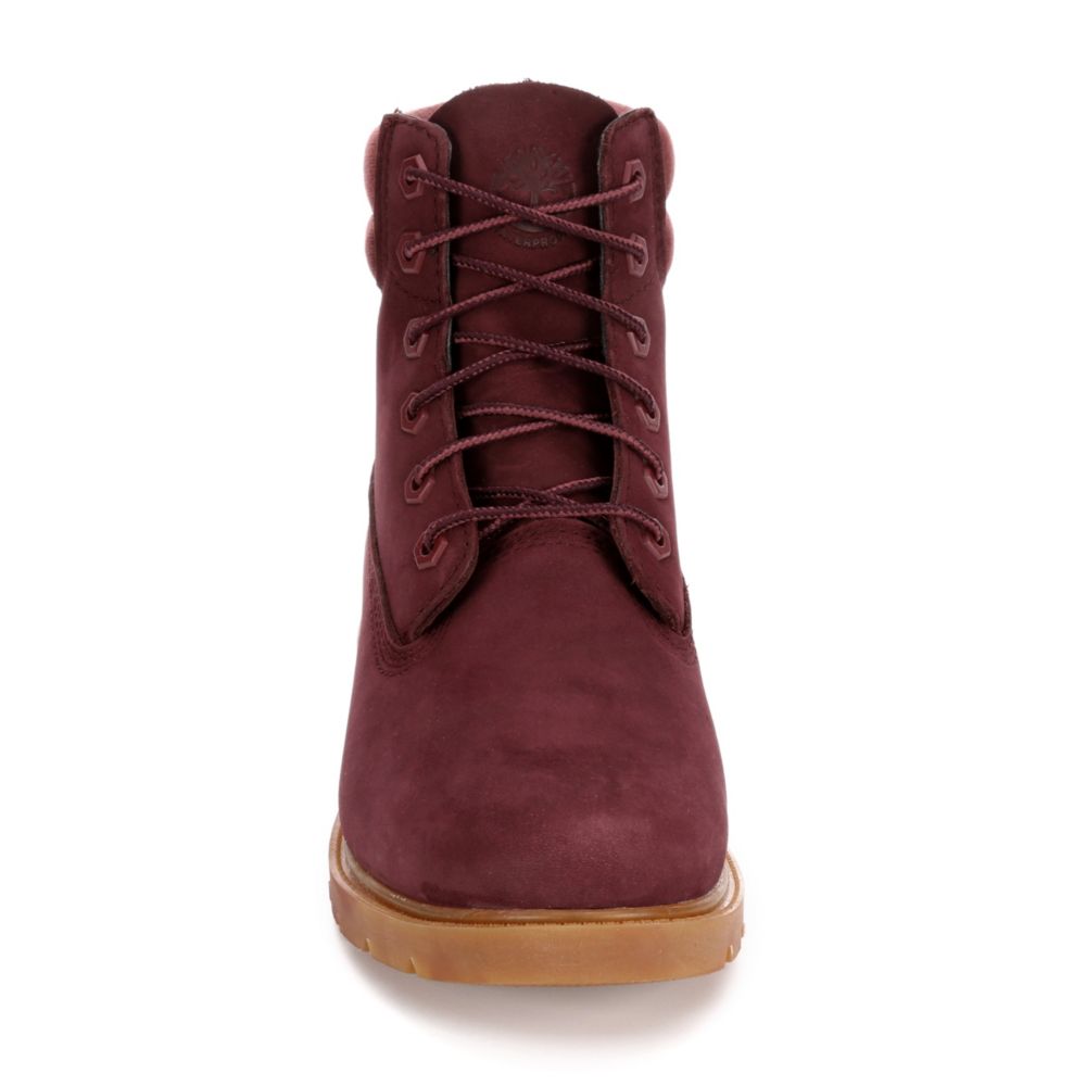 maroon timberlands womens