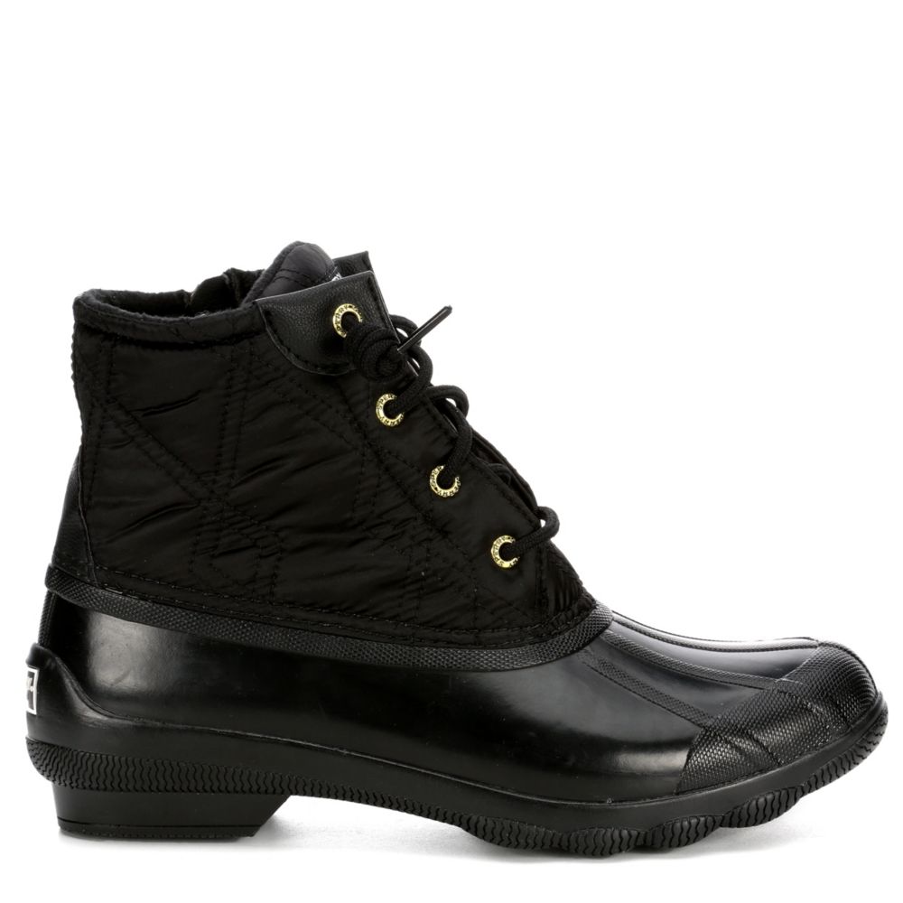 all black sperry boots