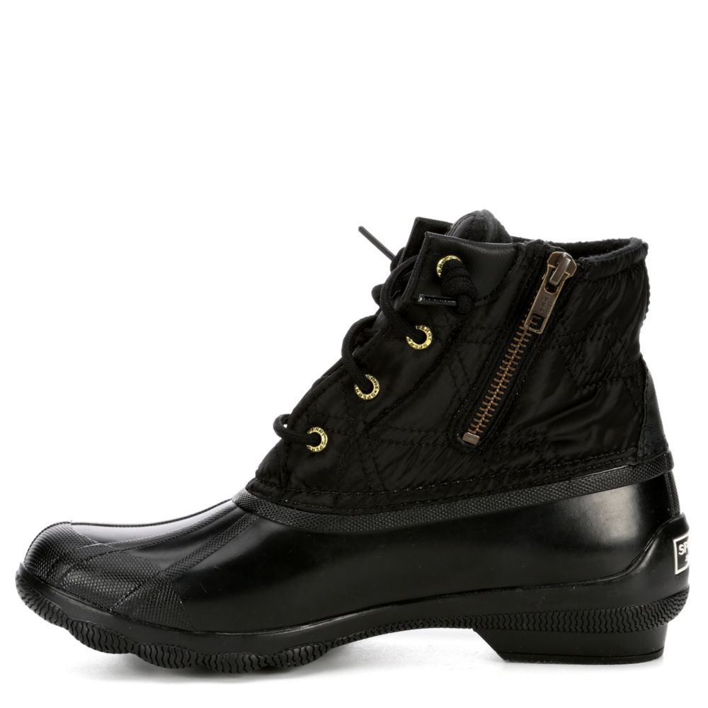 sperry duck boots all black
