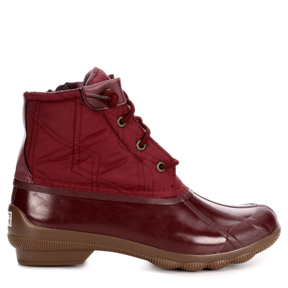 sperry burgundy duck boots