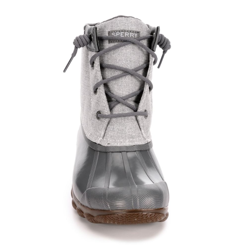 sperry duck boots silver