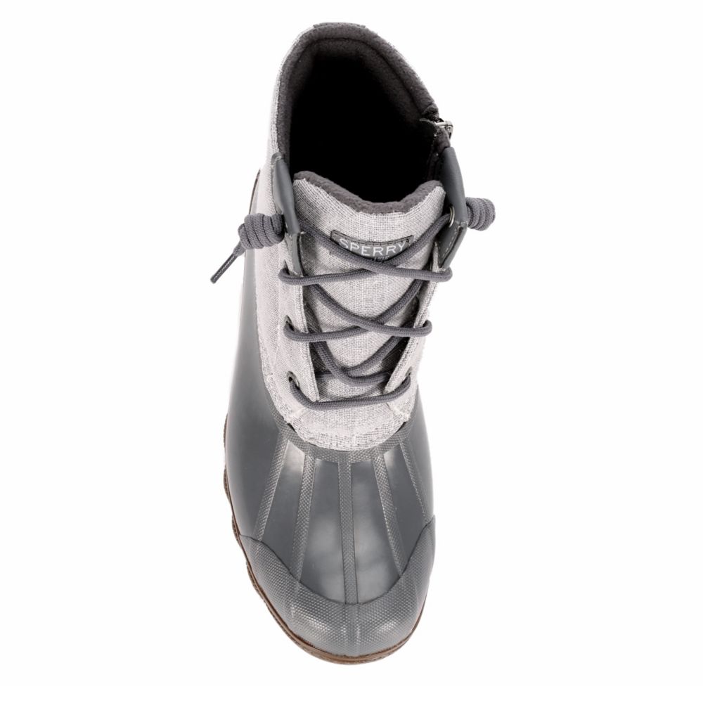 sperry silver duck boots