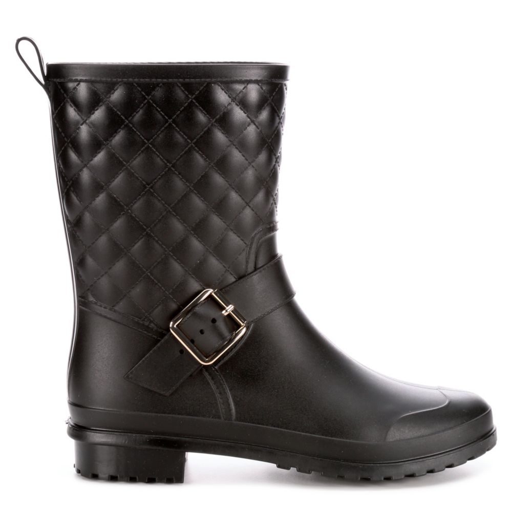 quilted rain boots