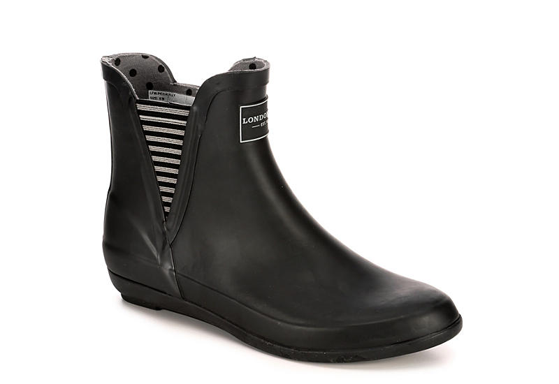 Black London Fog Piccadilly Women's Short Rain Boots | Rack Room Shoes