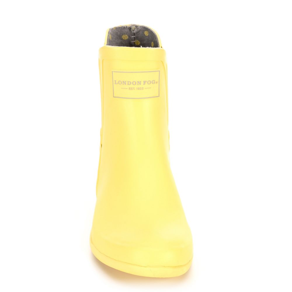 london fog yellow rain boots