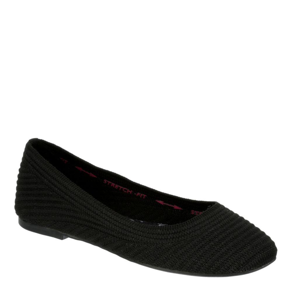 skechers flats black