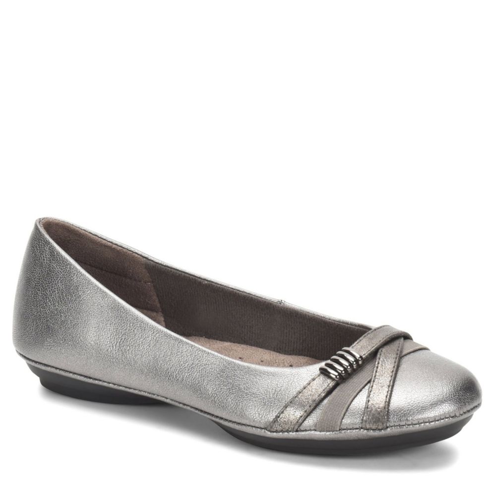 grey flat shoes