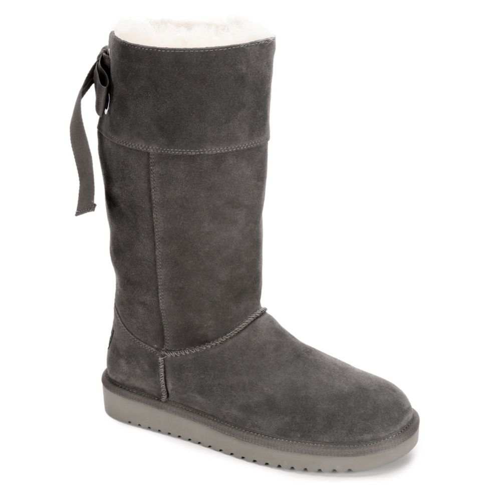 tall grey womens boots