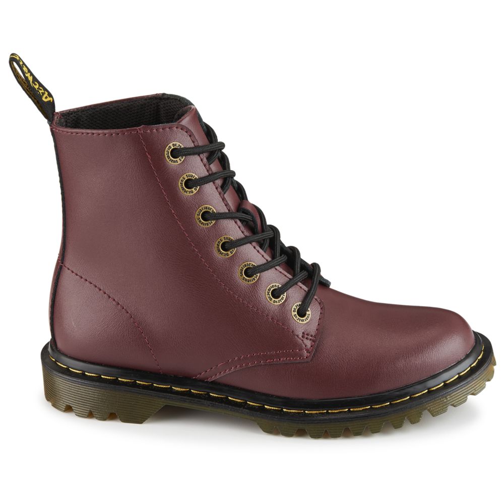 red dr martens womens boots