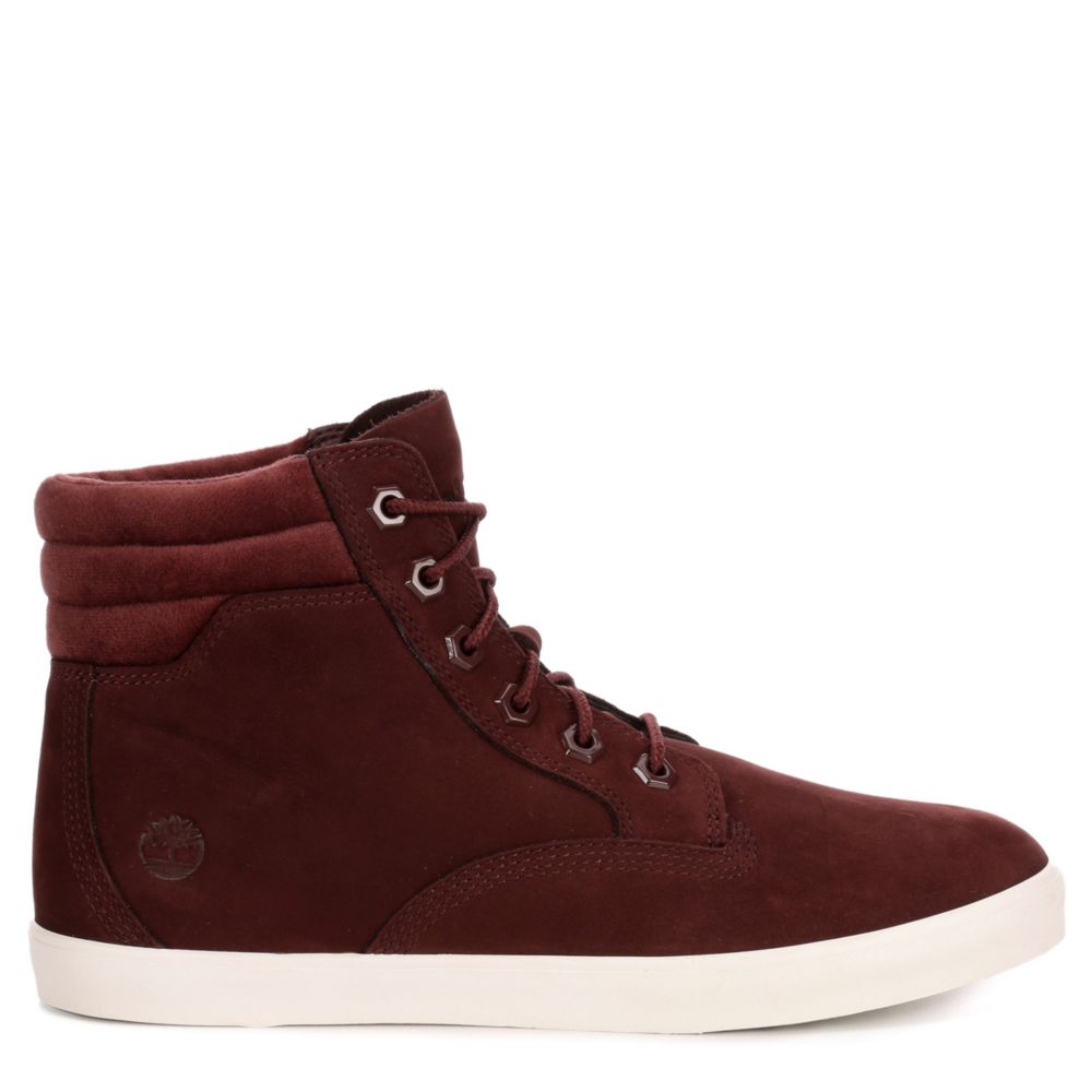 timberland moccasins burgundy