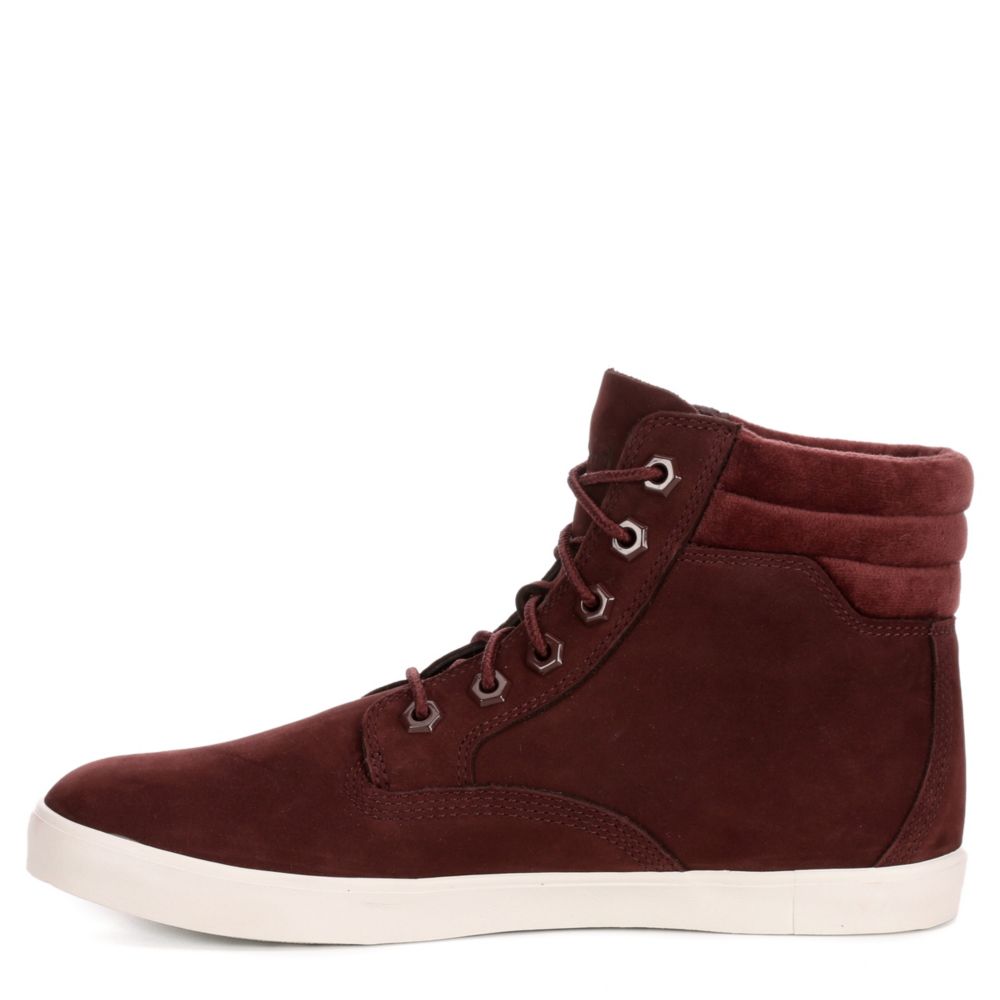 timberland moccasins burgundy