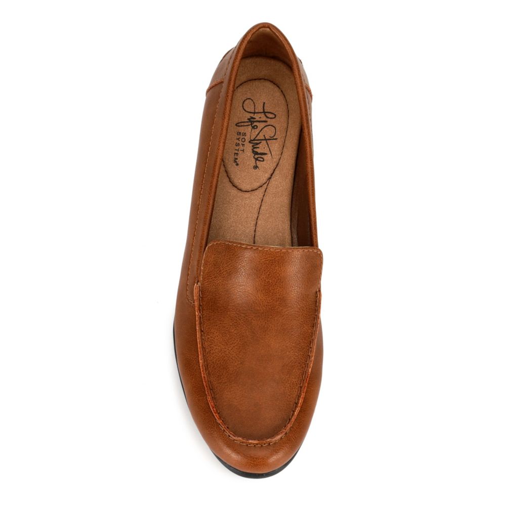 lifestride brown loafers