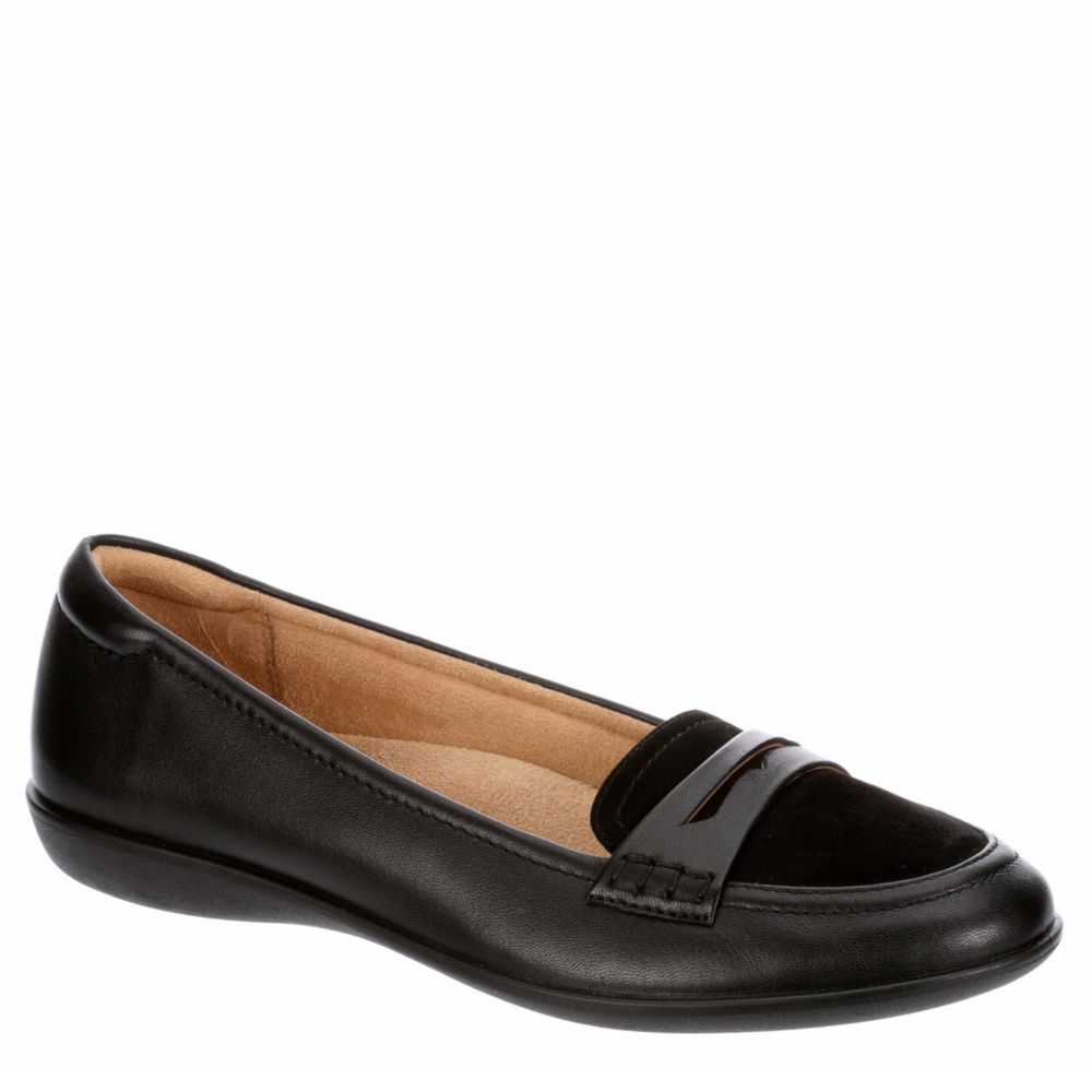 naturalizer womens black loafers