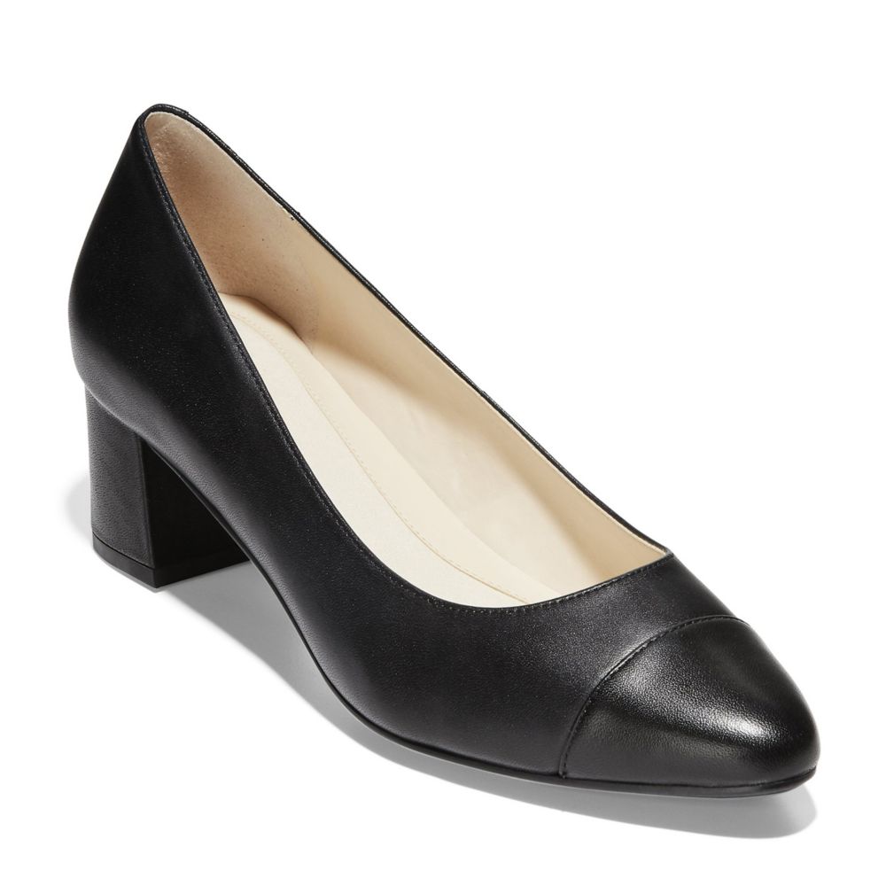 Women's Go-To Block Heel Pump in Black