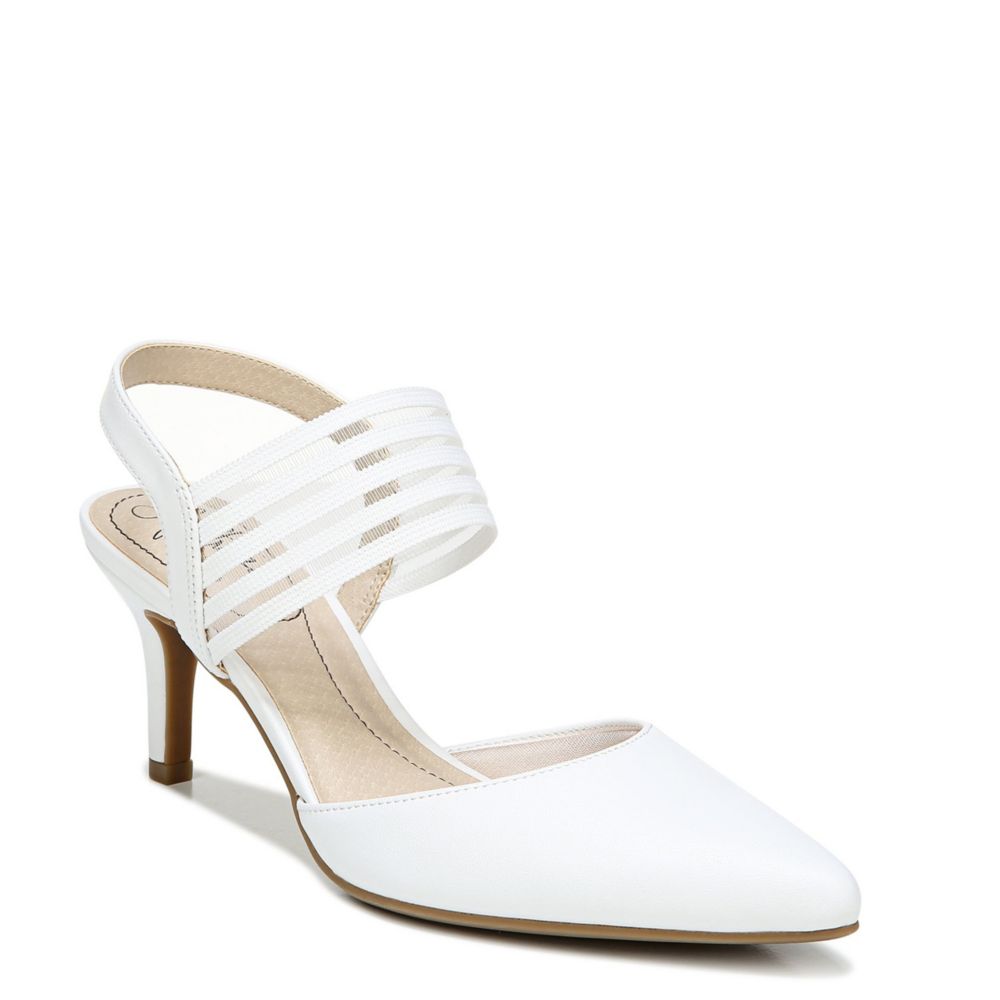 lifestride white heels