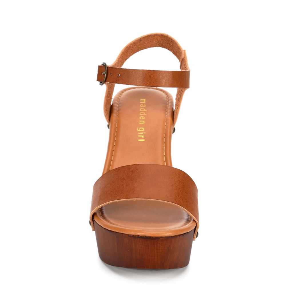 madden girl lift wooden platform sandals