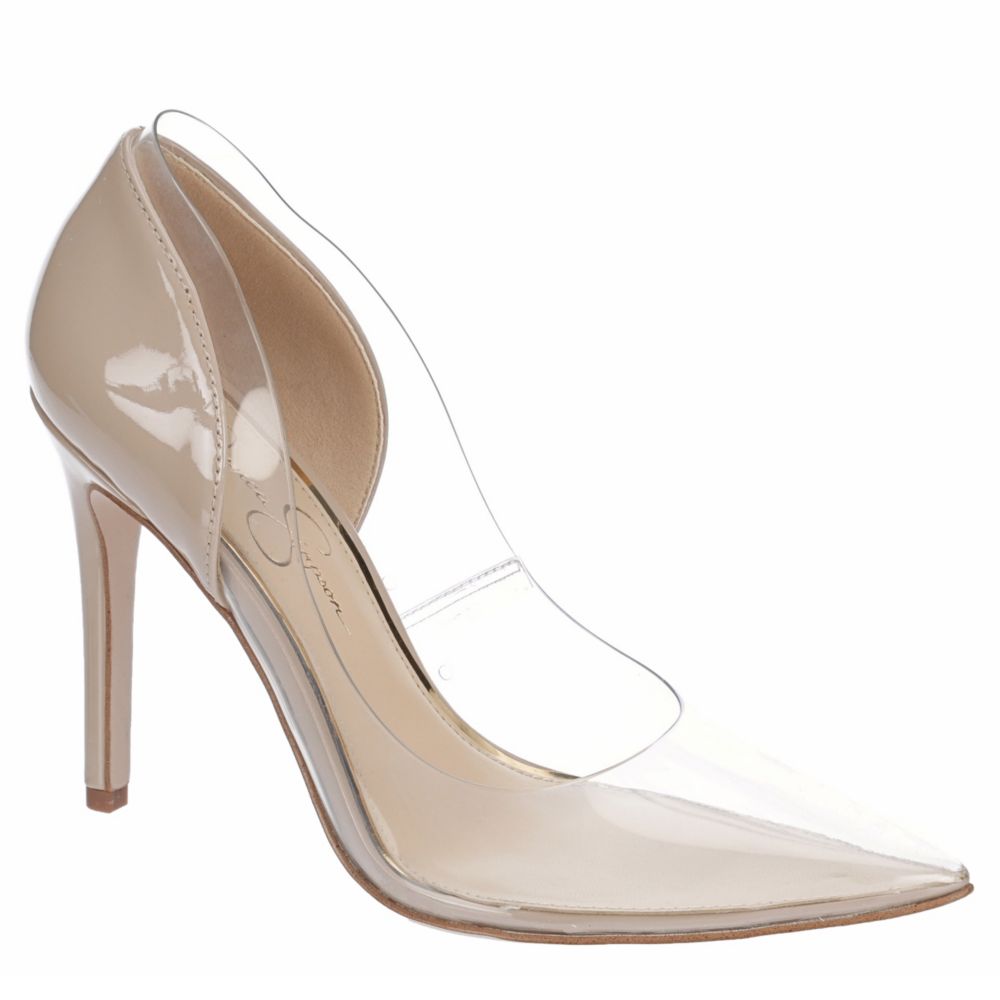 silver jessica simpson heels