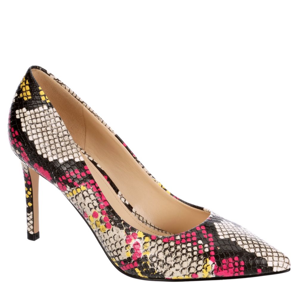 nine west snake print heels