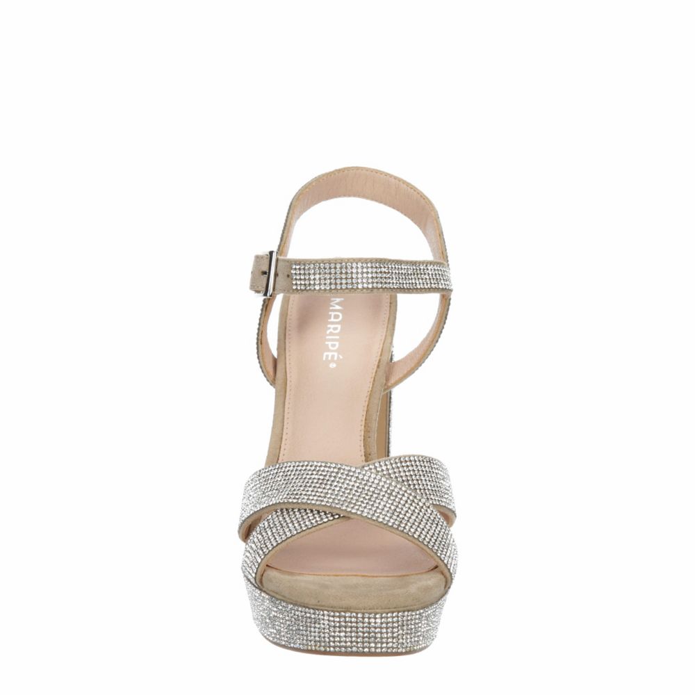 Silver Maripe Womens Leilani Platform Sandal | Dress | Rack Room Shoes