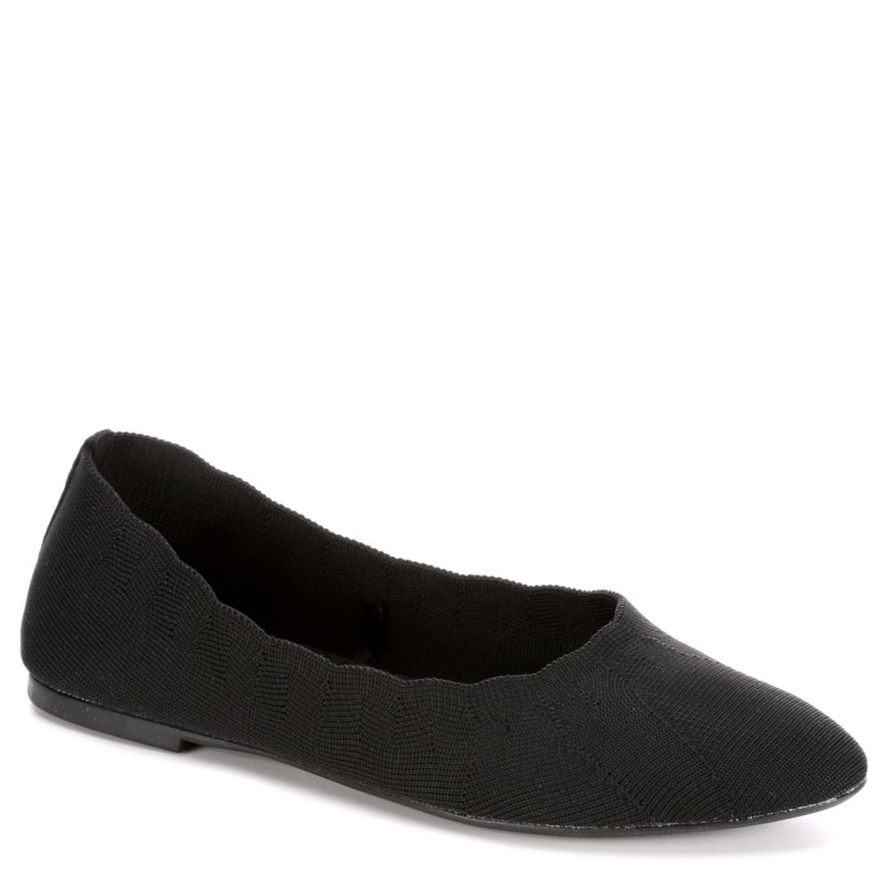 Black Skechers Womens Cleo Bewitch Flat 