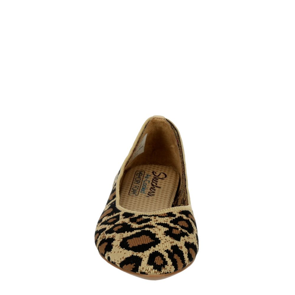 skechers flats leopard