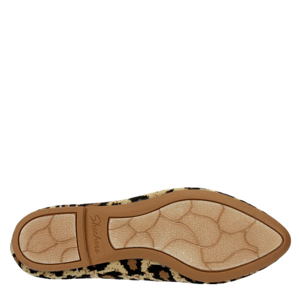 skechers cleo flat leopard