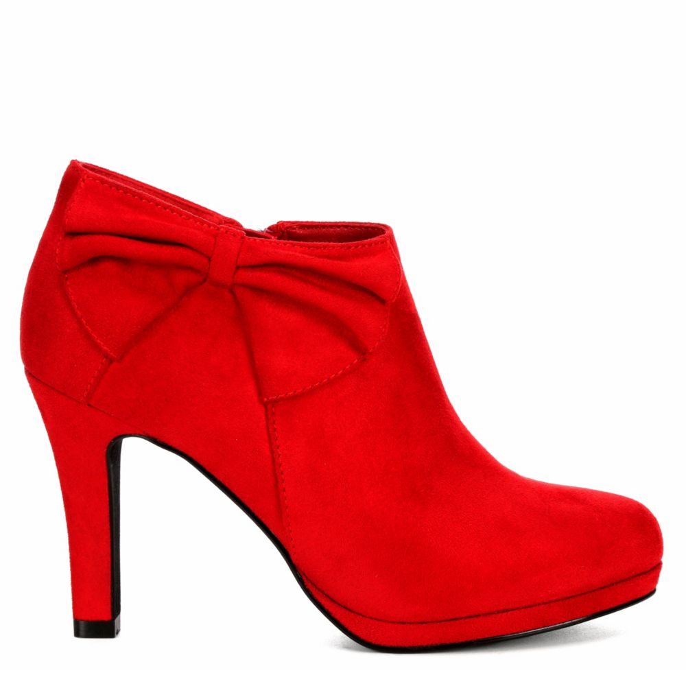 womens red dress boots