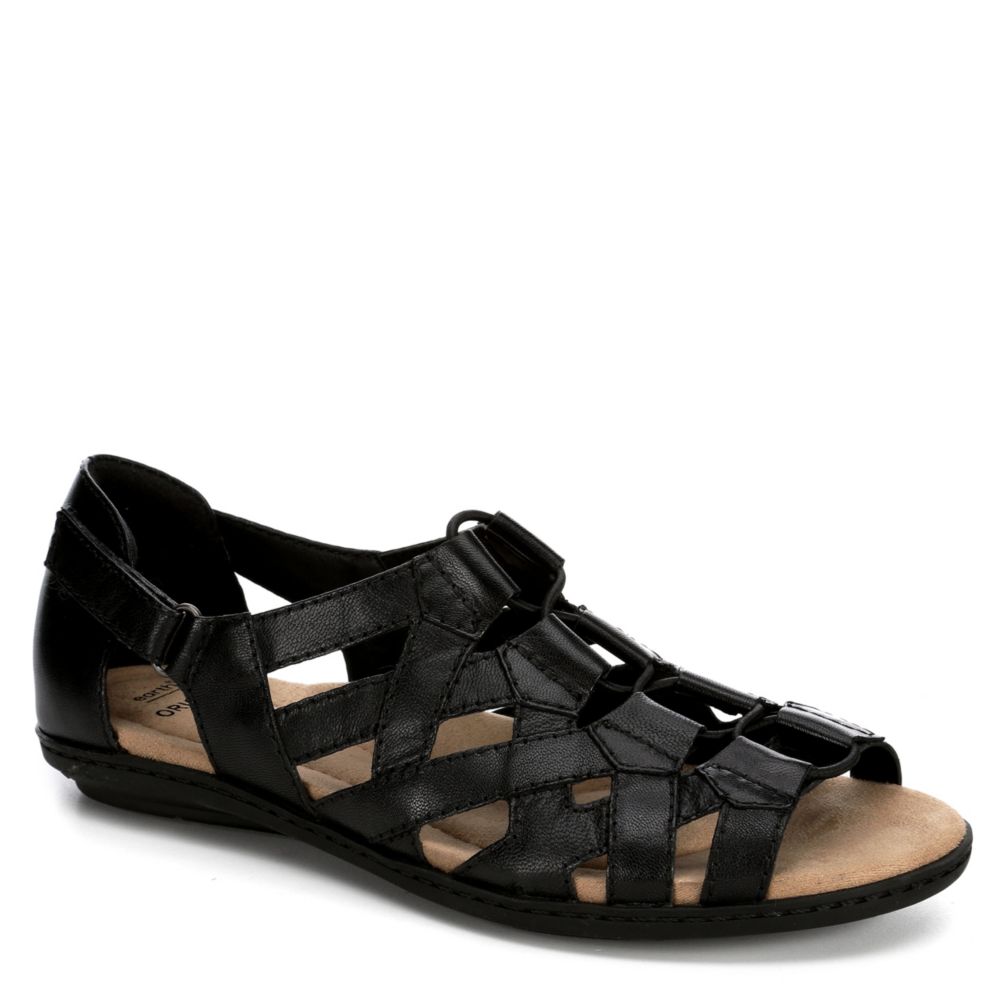 earth origins black sandals