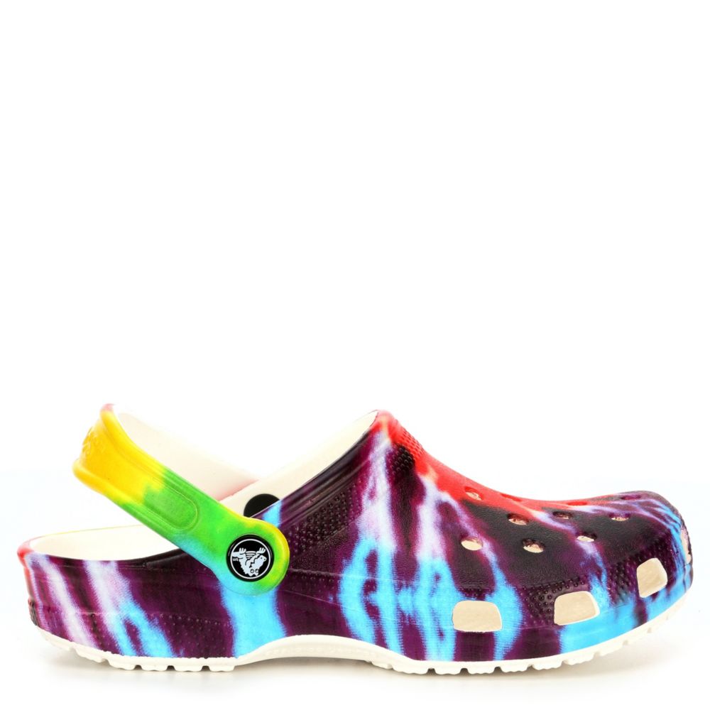 tie dye crocs mens