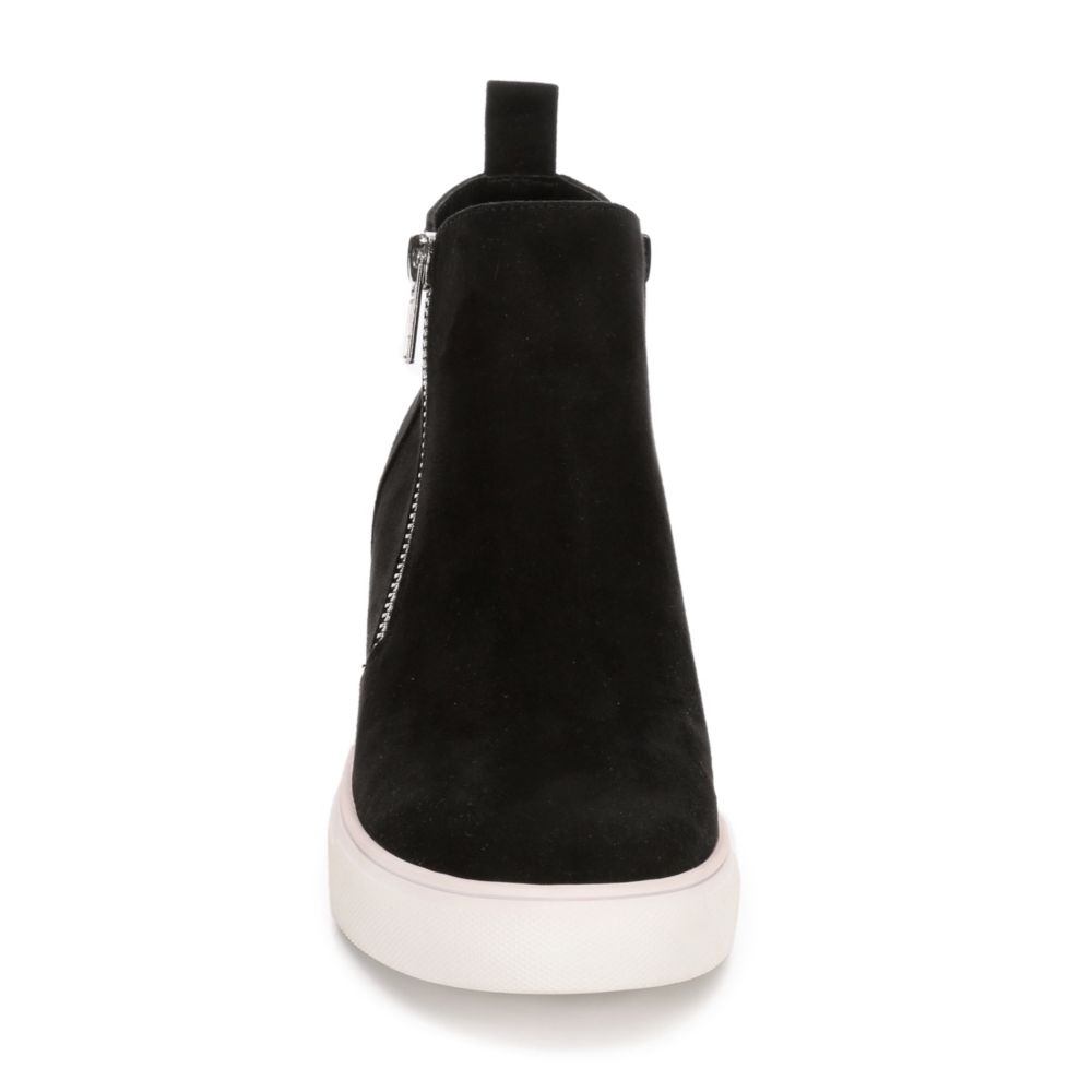 madden girl black wedge sneakers