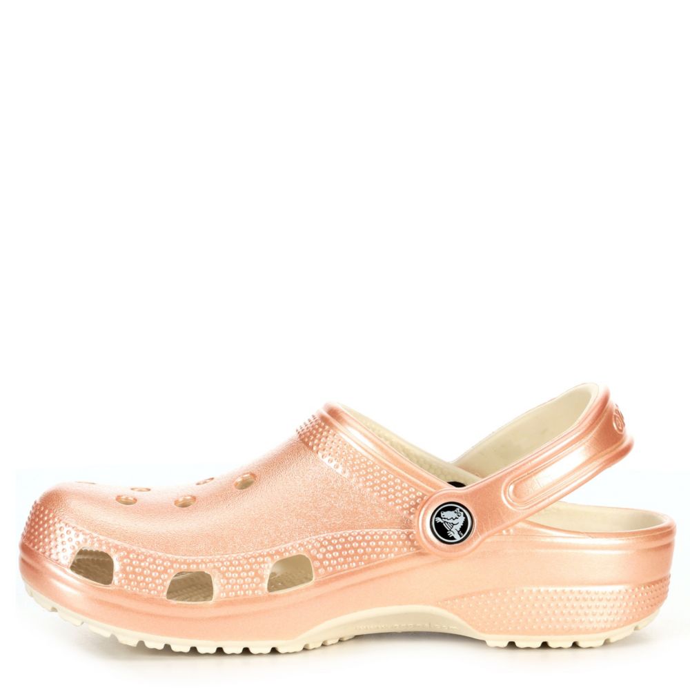 rose gold crocs
