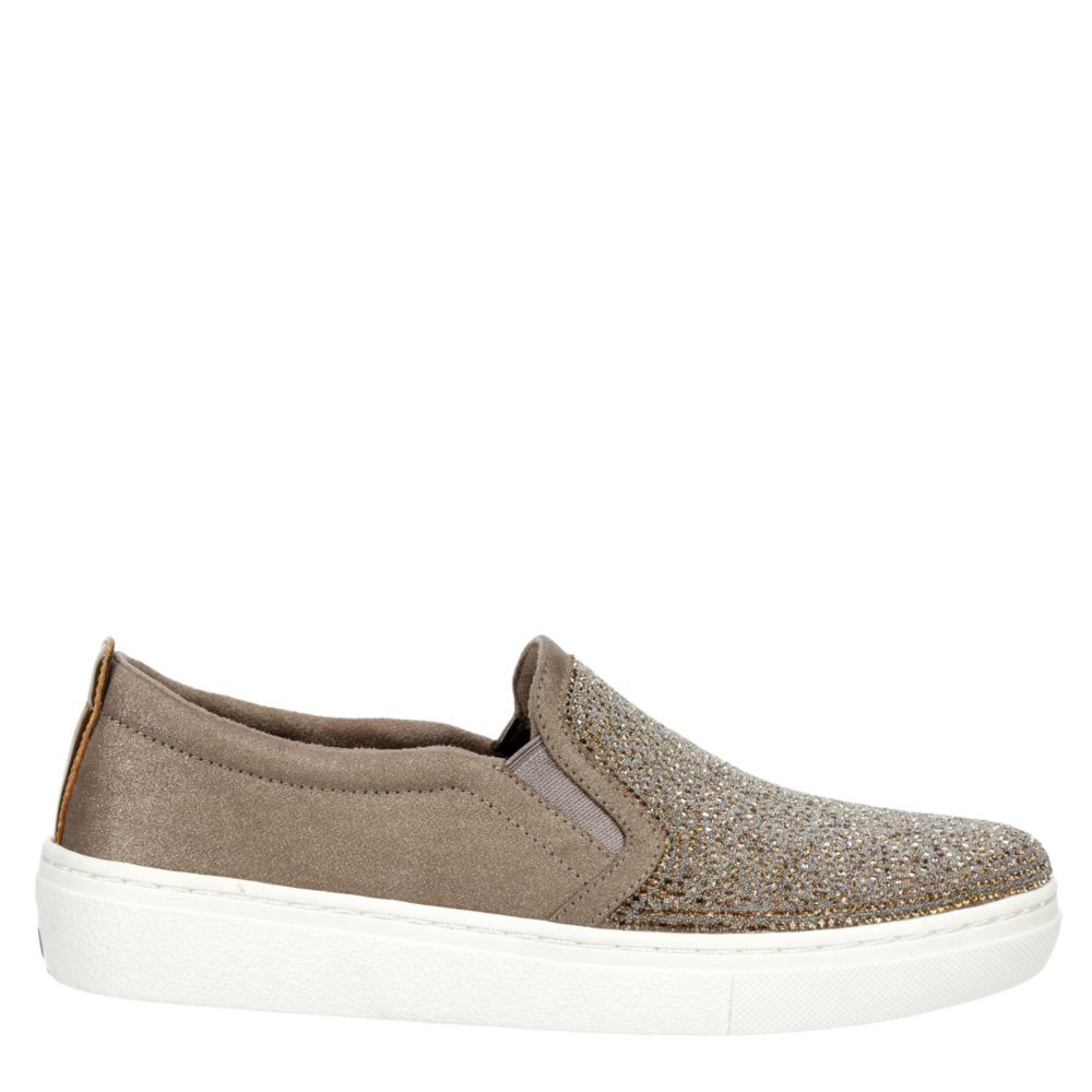 womens taupe slip on sneakers