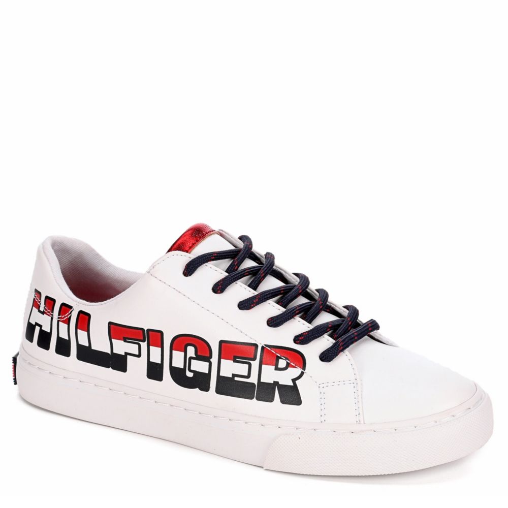 red tommy hilfiger sneakers