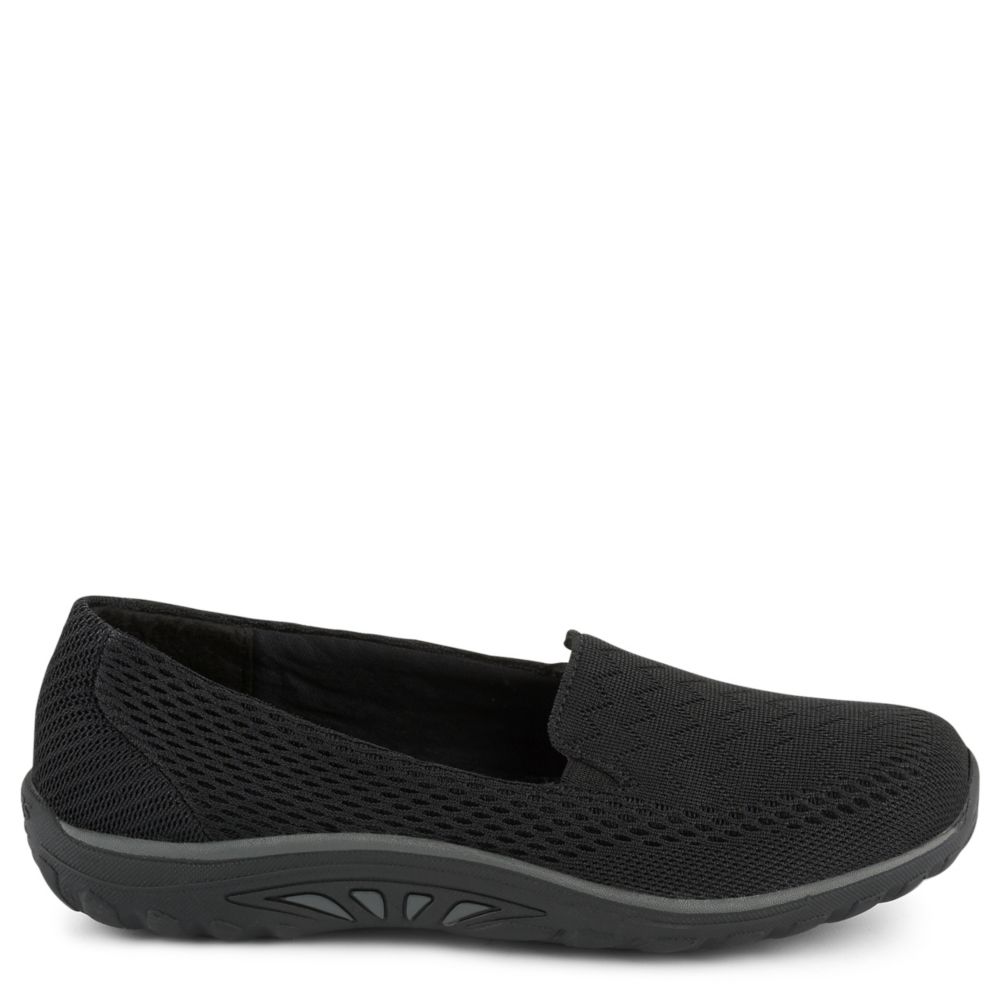 skechers womens black slip ons