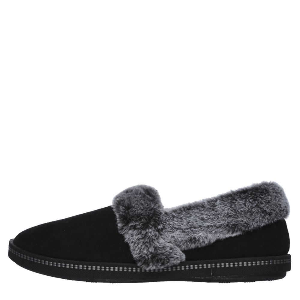 Black Skechers Womens Cozy Campfire Team Toasty Slipper | Slippers