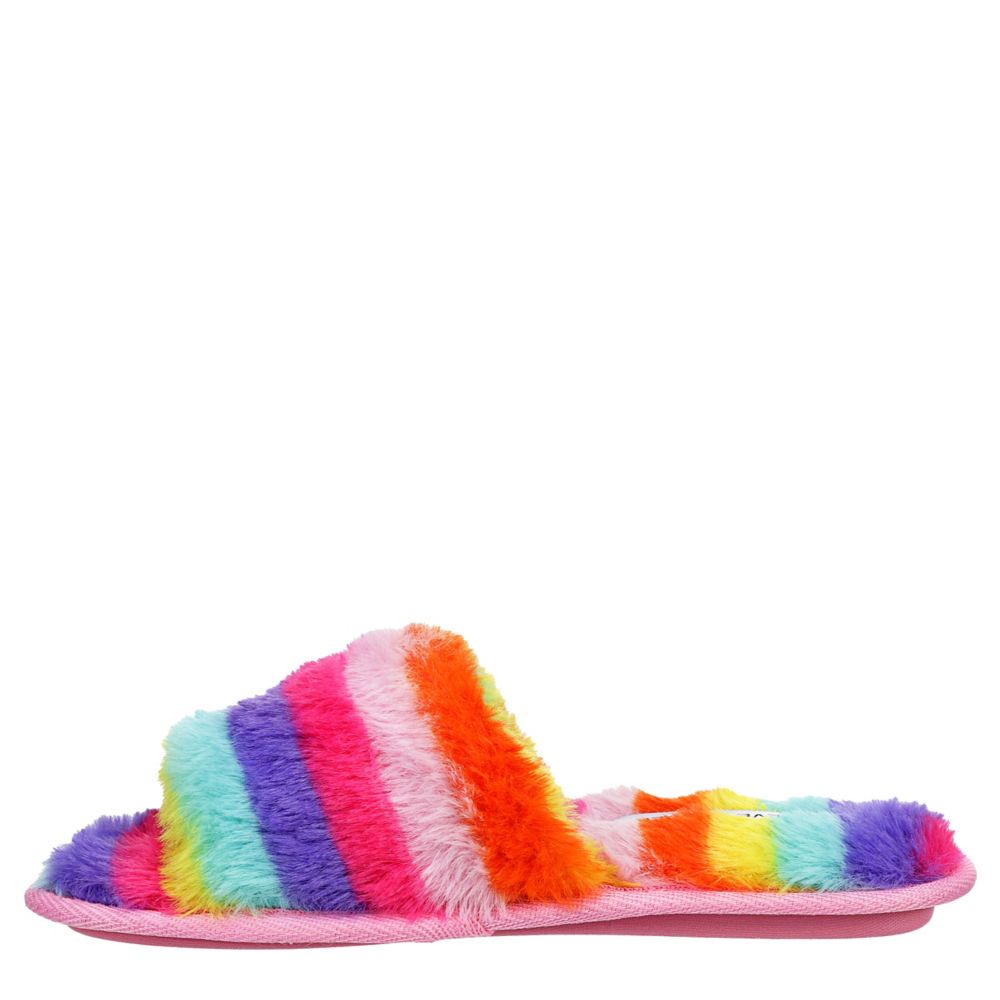 steve madden rainbow slippers