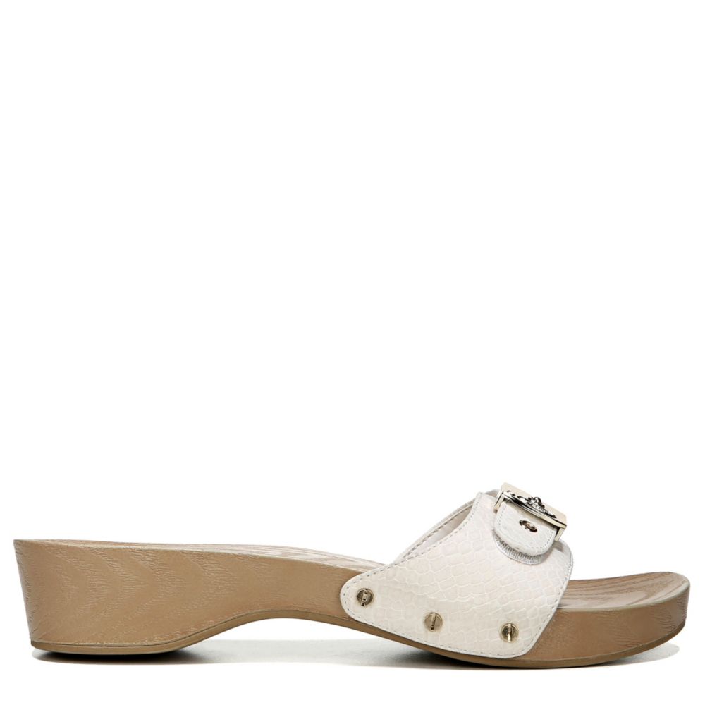 White Womens Classic Wedge Slide Sandal | Dr. Scholl's | Rack Room Shoes