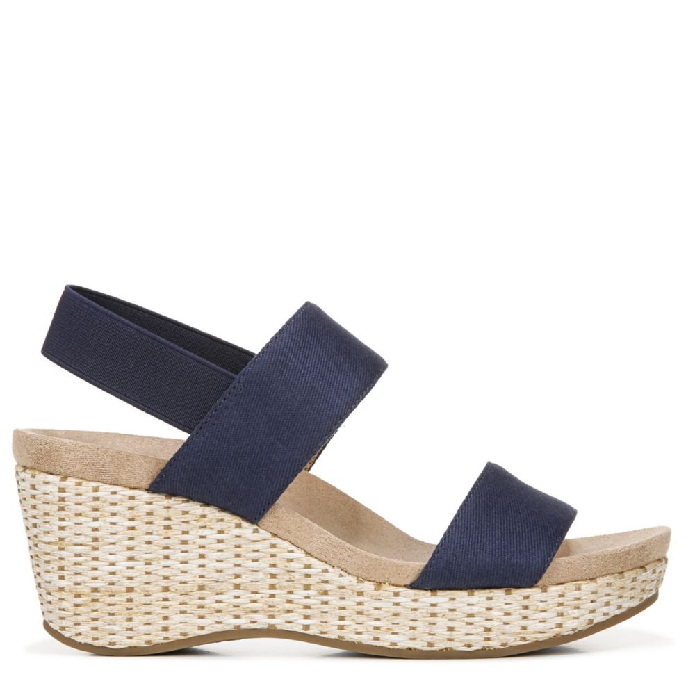 Navy Lifestride Womens Delta Wedge Sandal | Womens | Rack Room Shoes