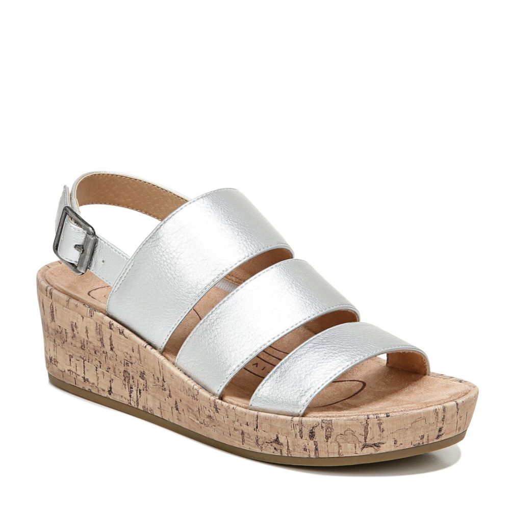 lifestride silver sandals