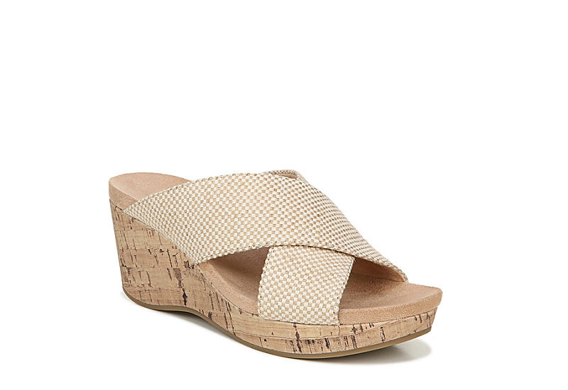 Taupe Lifestride Womens Donna Wedge Sandal | Womens | Rack Room Shoes