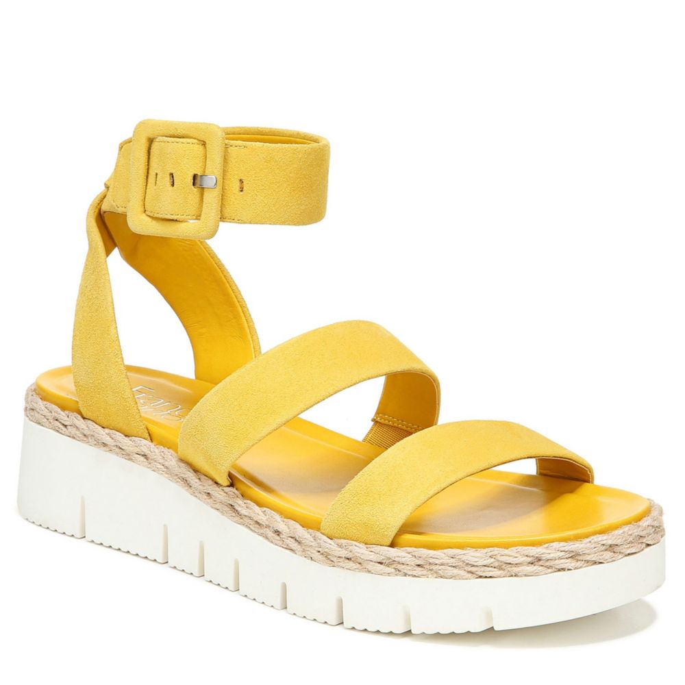 franco sarto yellow sandals