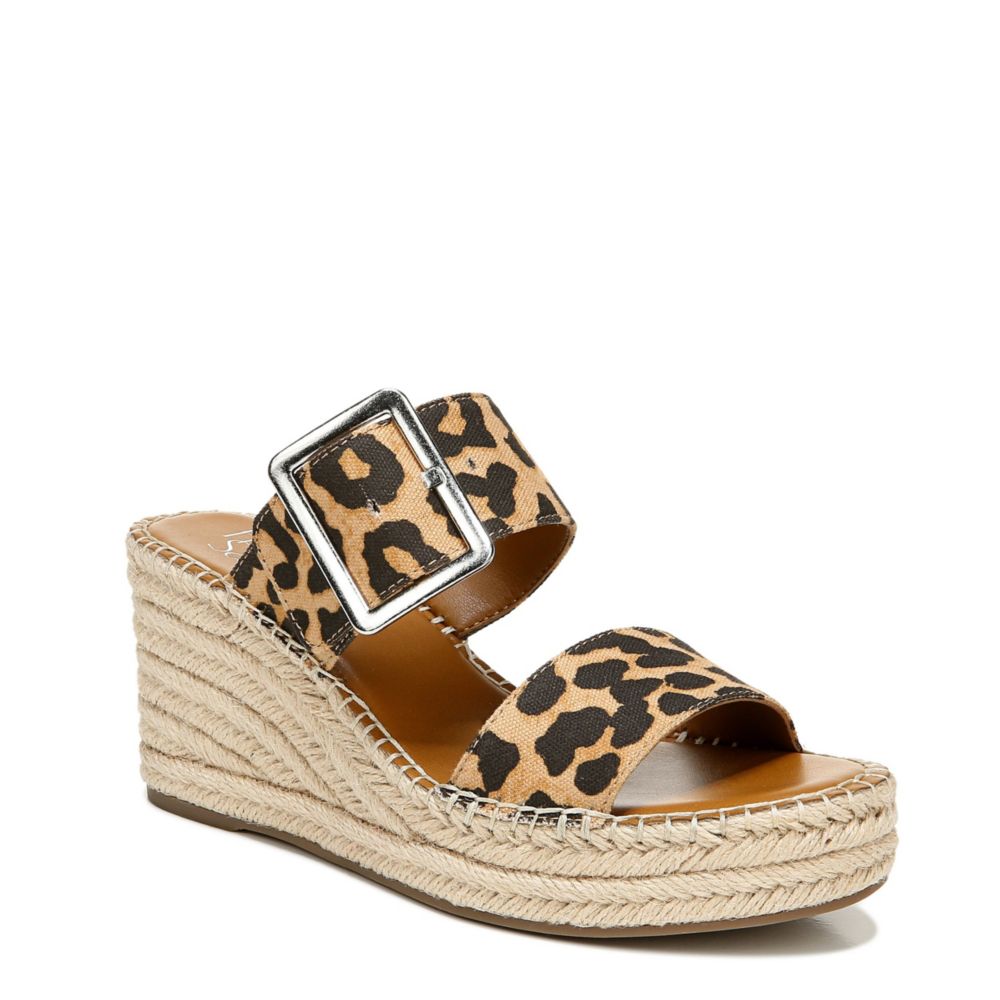 franco sarto leopard wedge shoes