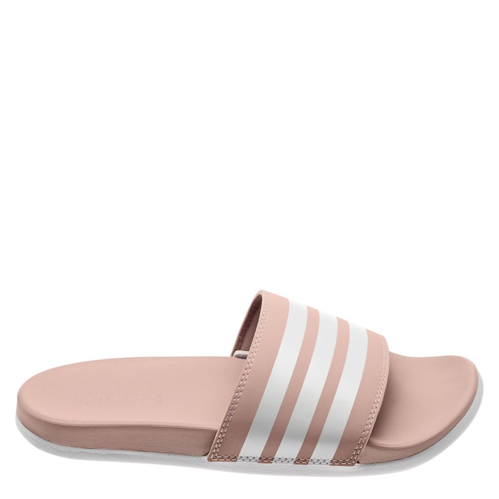 adidas adilette pink white