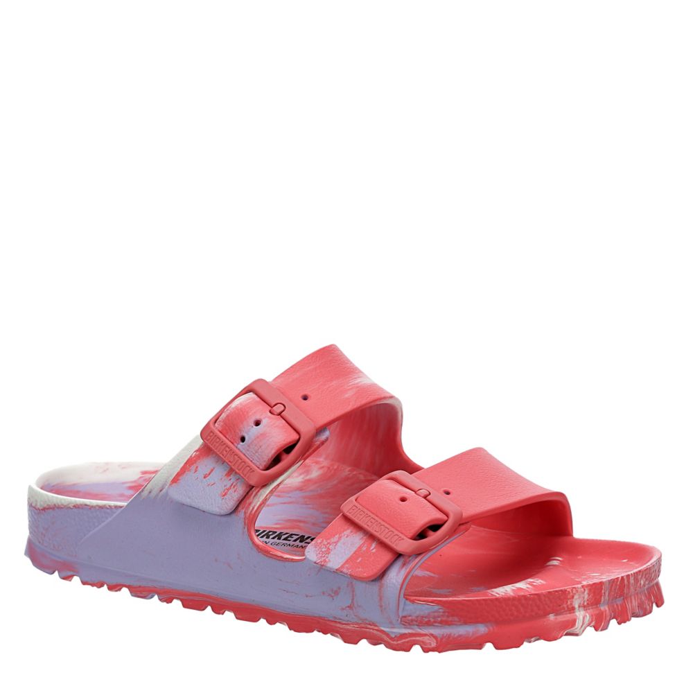 Coral Birkenstock Womens Arizona Essentials Slide Sandal | Sandals ...