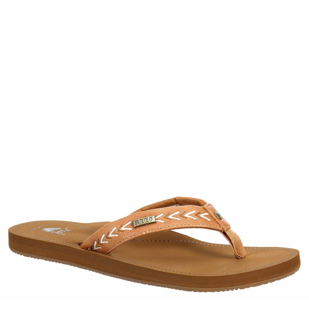 WOMENS BEACHBREAK FLIP FLOP SANDAL - TAN