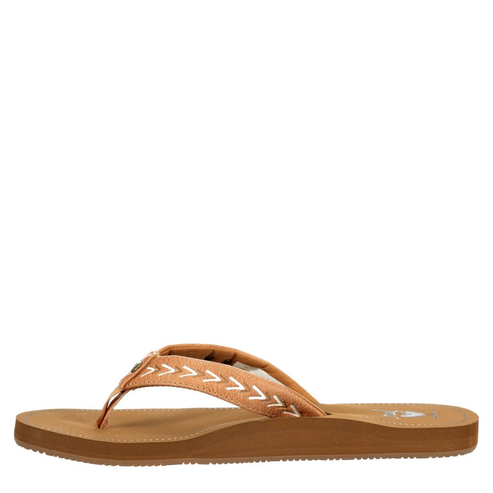 Tan Womens Beachbreak Flip Flop Sandal, Reef