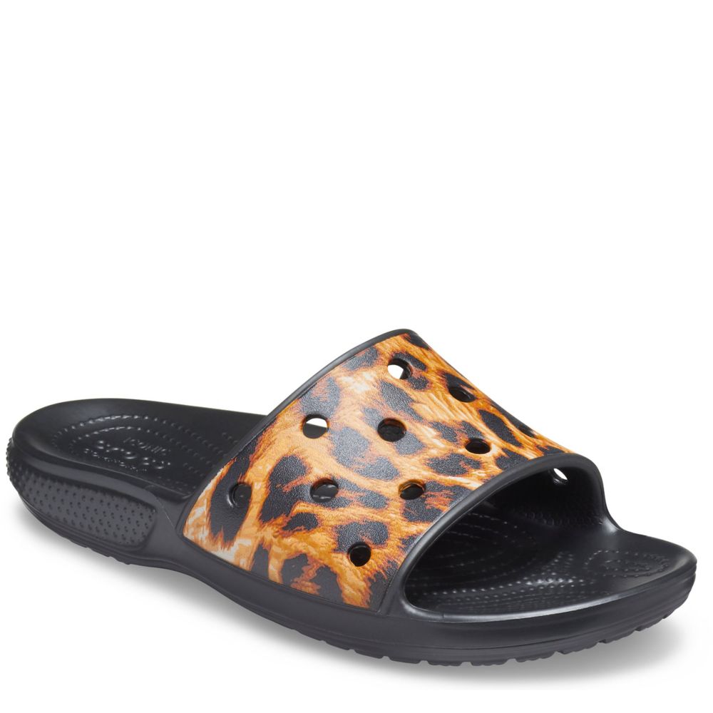 leopard croc sandals